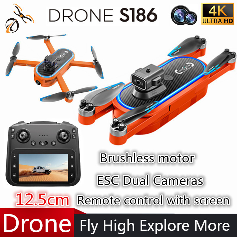 Drone Gimbal - 2025 S186 Drone Profesyonel 4 K