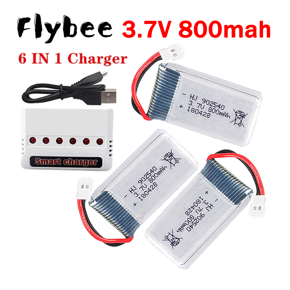 Drone Charger - MEW 800mAh 3.7V Lipo Pil +