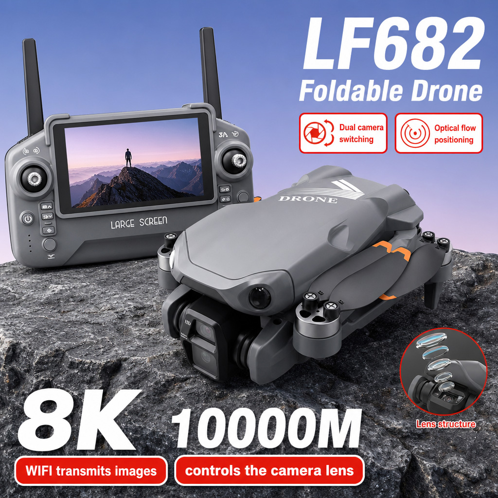 Drone Gps Module - Hava Fotoğrafı LF682 Drone 8K HD