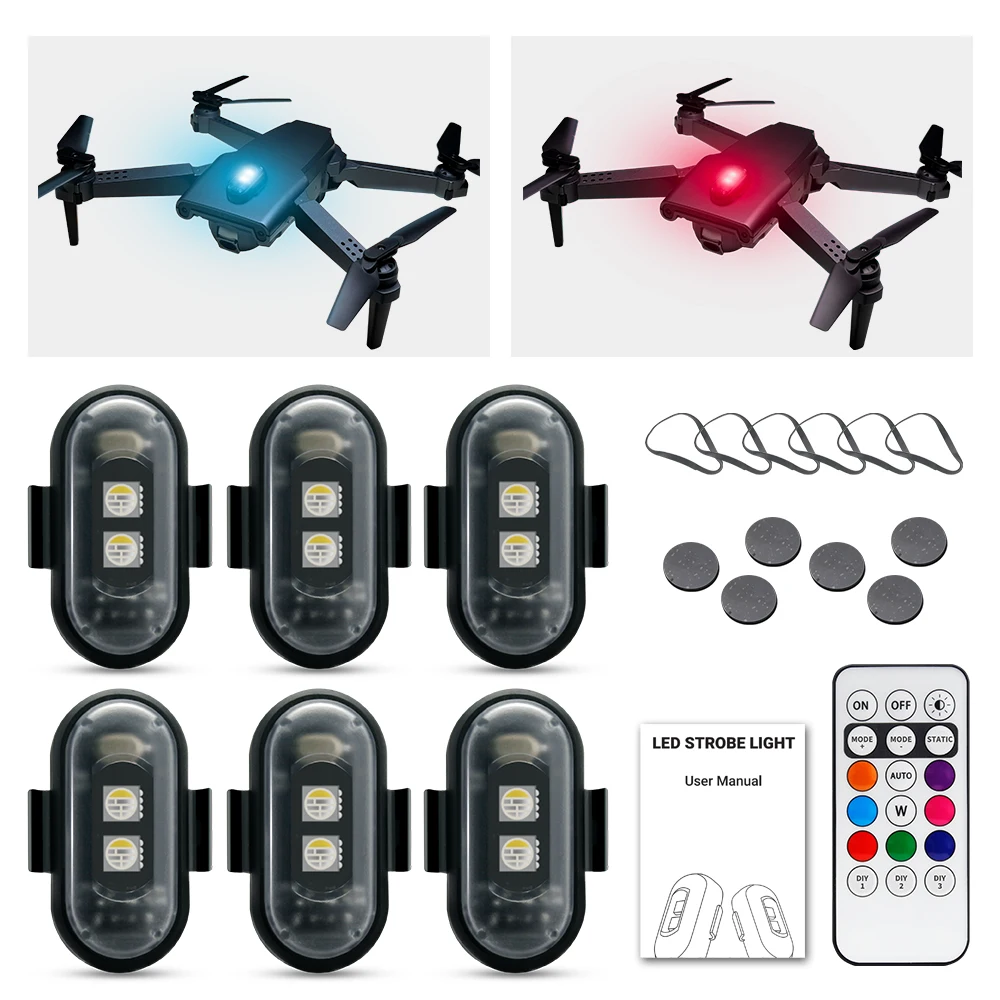 Drone Led Light - Motosiklet Flaş Işığı, APP Kontrollü RGB