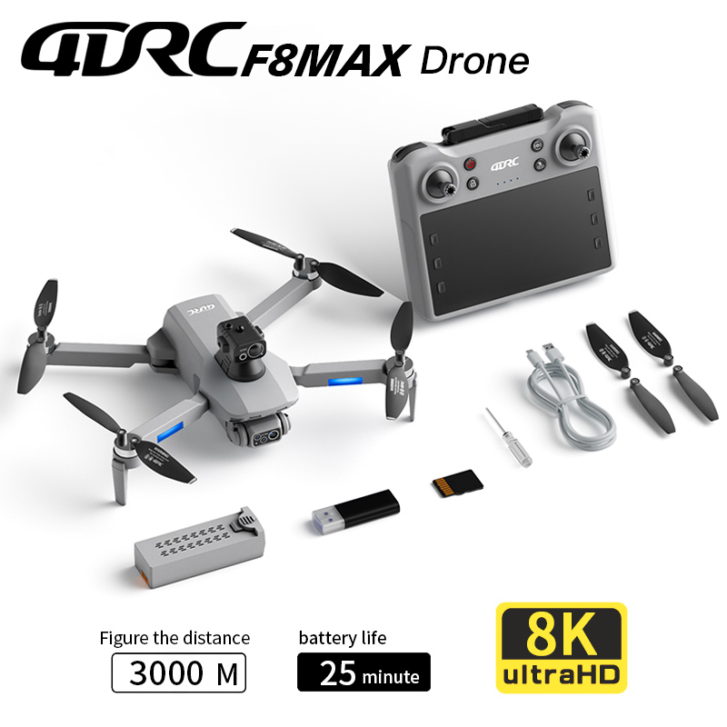 Drone Gps Mount - F8 MAX GPS Drone Profesyonel 8K