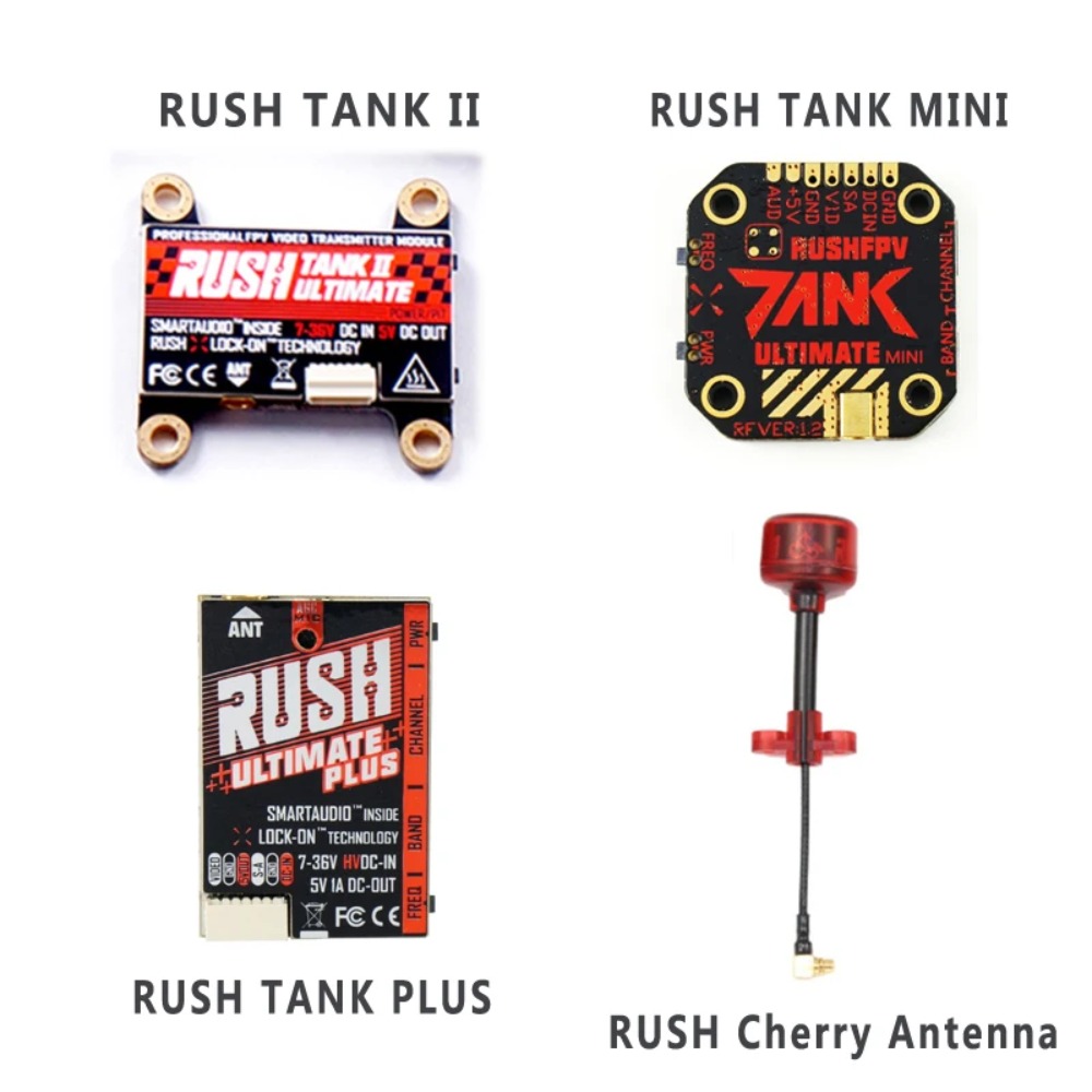 Drone Receiver - RUSH TANK Ultimate II/Mini/PLUS/Solo VTX 5.8GHz