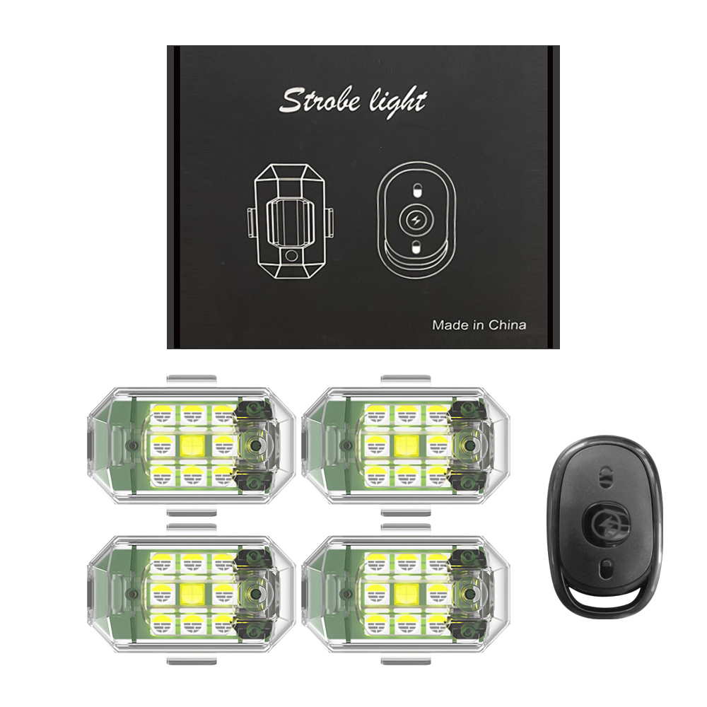 Drone Led Light - 1/2/4 adet kablosuz LED Drone çakarlı