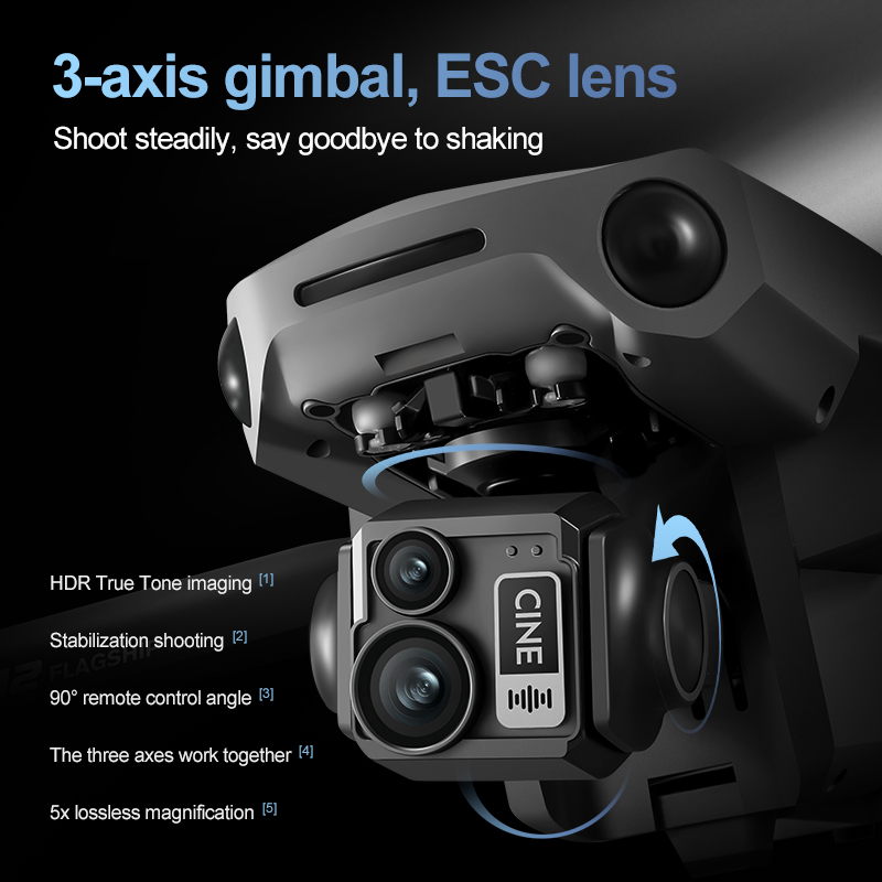 8K 3 Eksenli Gimbal Fırçasız 7 - Drone Gps Module incelemesi ve fiyatı