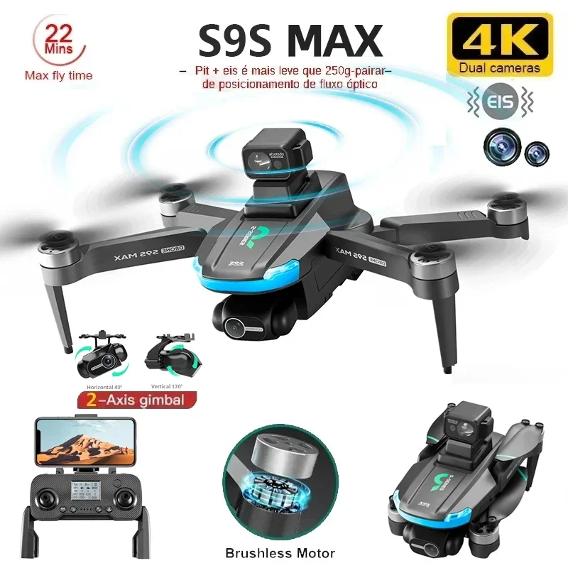 YENI S9S MAX MINI Drone 4K 2 E - Drone Gps Module incelemesi ve fiyatı