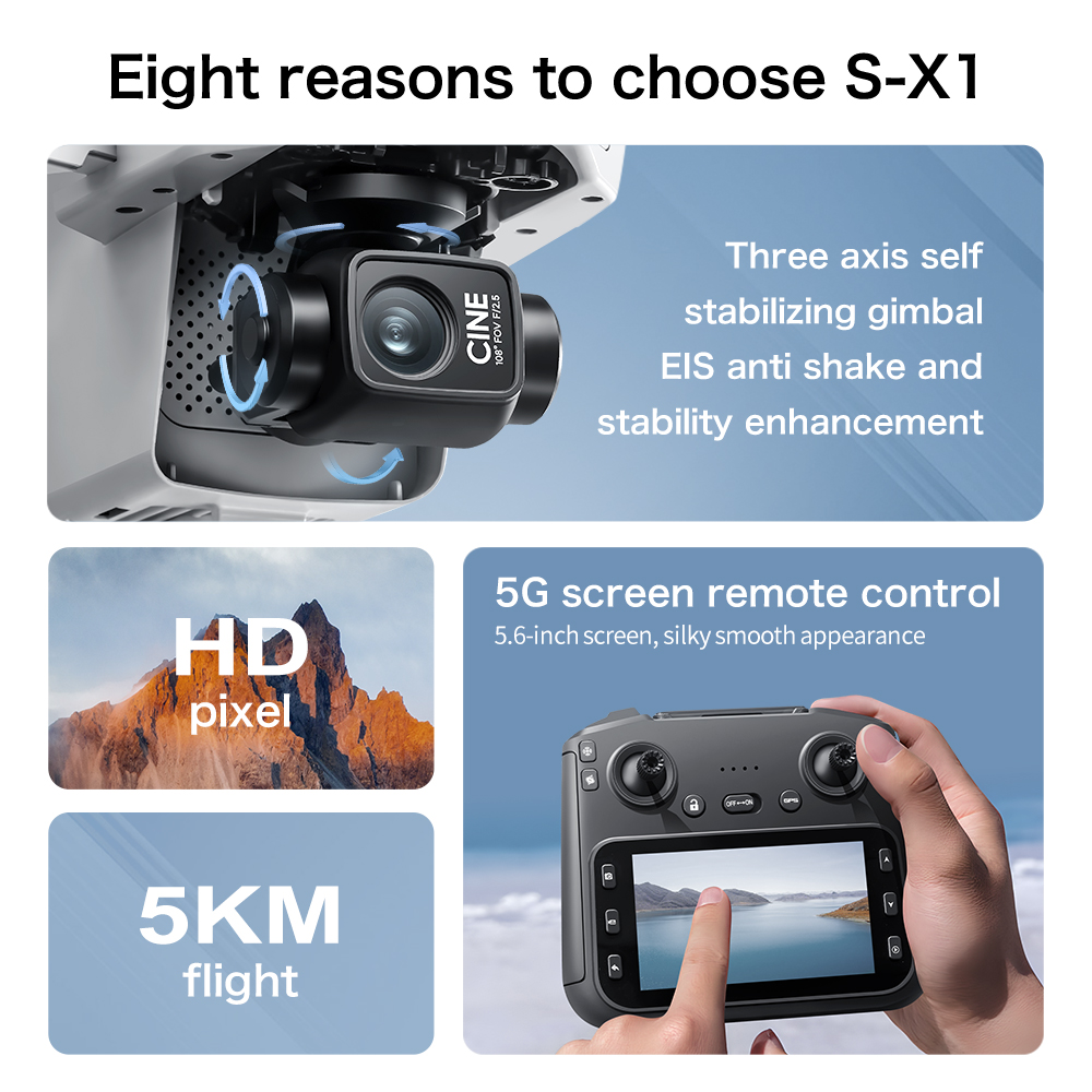 Lenovo S-X1 MAX GPS Drone 3 Ek - Drone Gps Mount incelemesi ve fiyatı