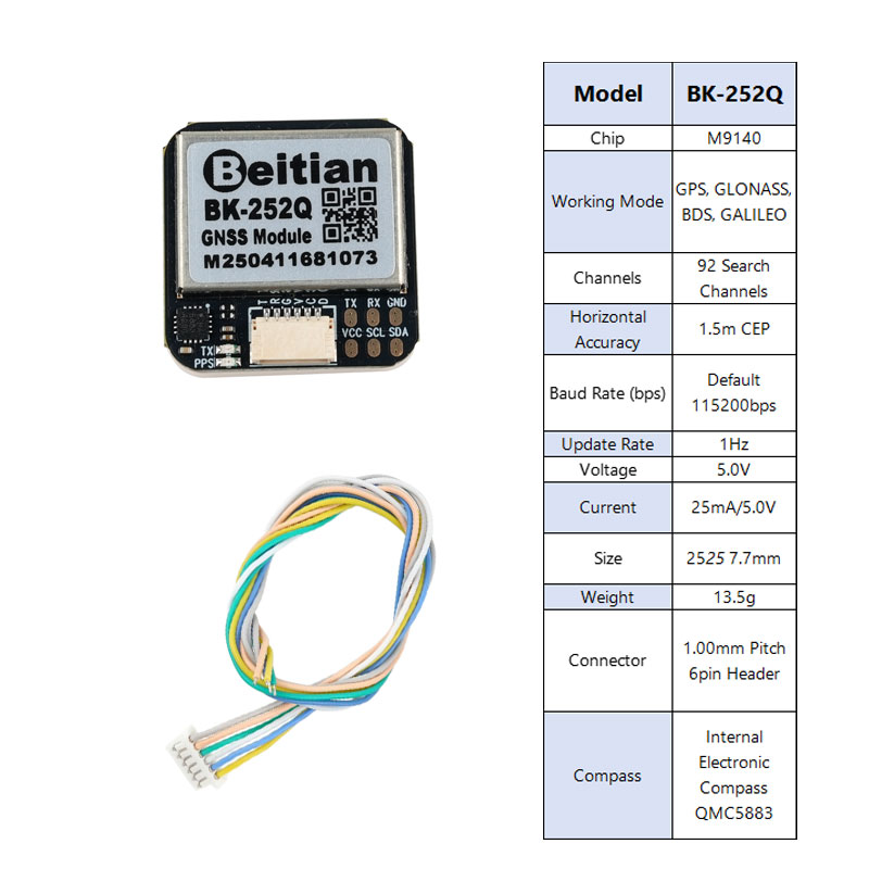 Beitian BK-252Q GPS GNSS Modül - Drone Gps Module incelemesi ve fiyatı