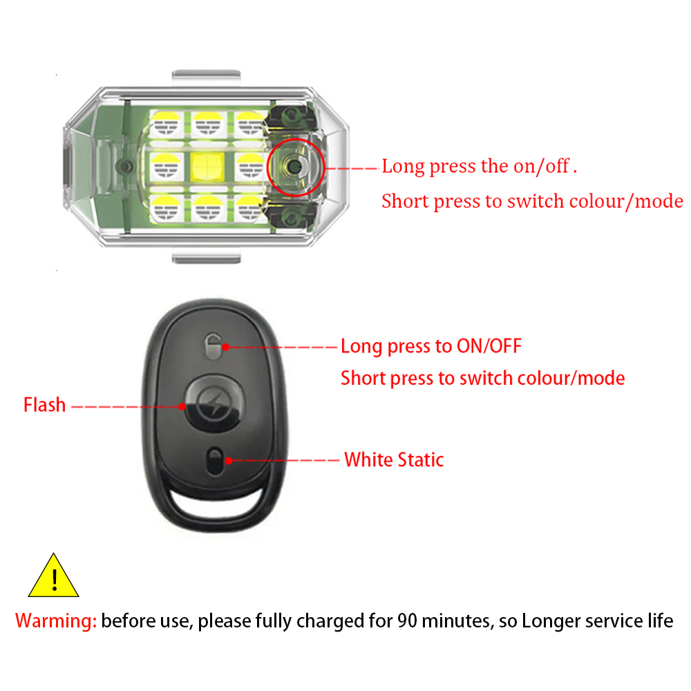 1/2/4 adet kablosuz LED Drone  - Drone Led Light incelemesi ve fiyatı